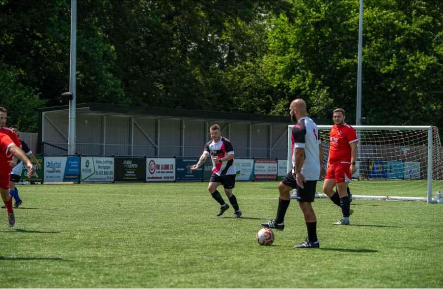 James Austin, Commercial Director in action on the pitch